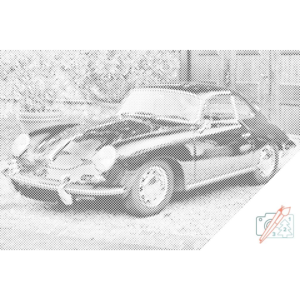 Puntillismo – Porsche antiguo