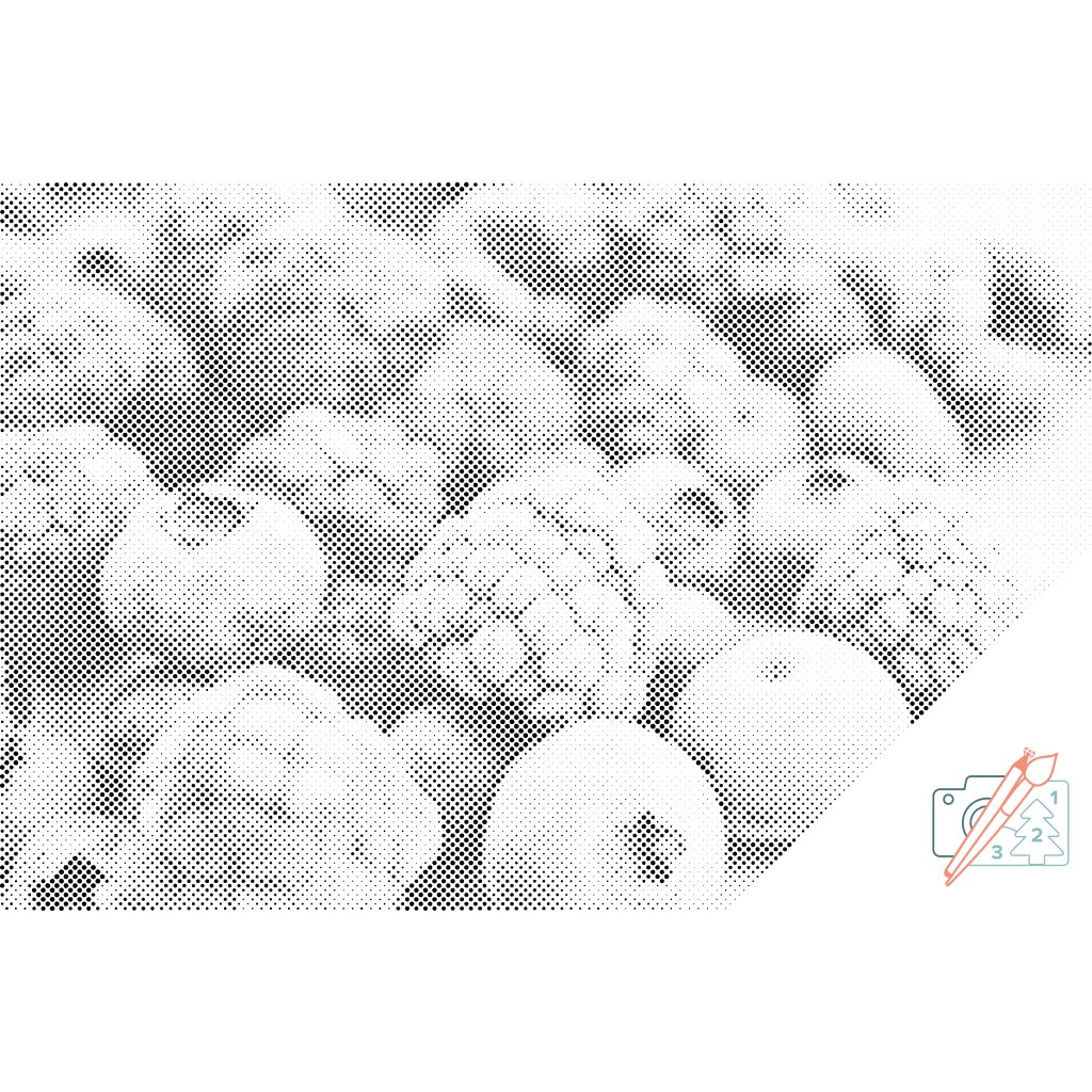 Puntillismo – Frutas congeladas
