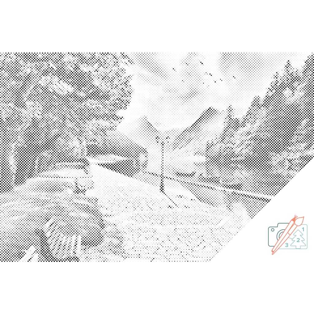 Puntillismo – Parque junto al río
