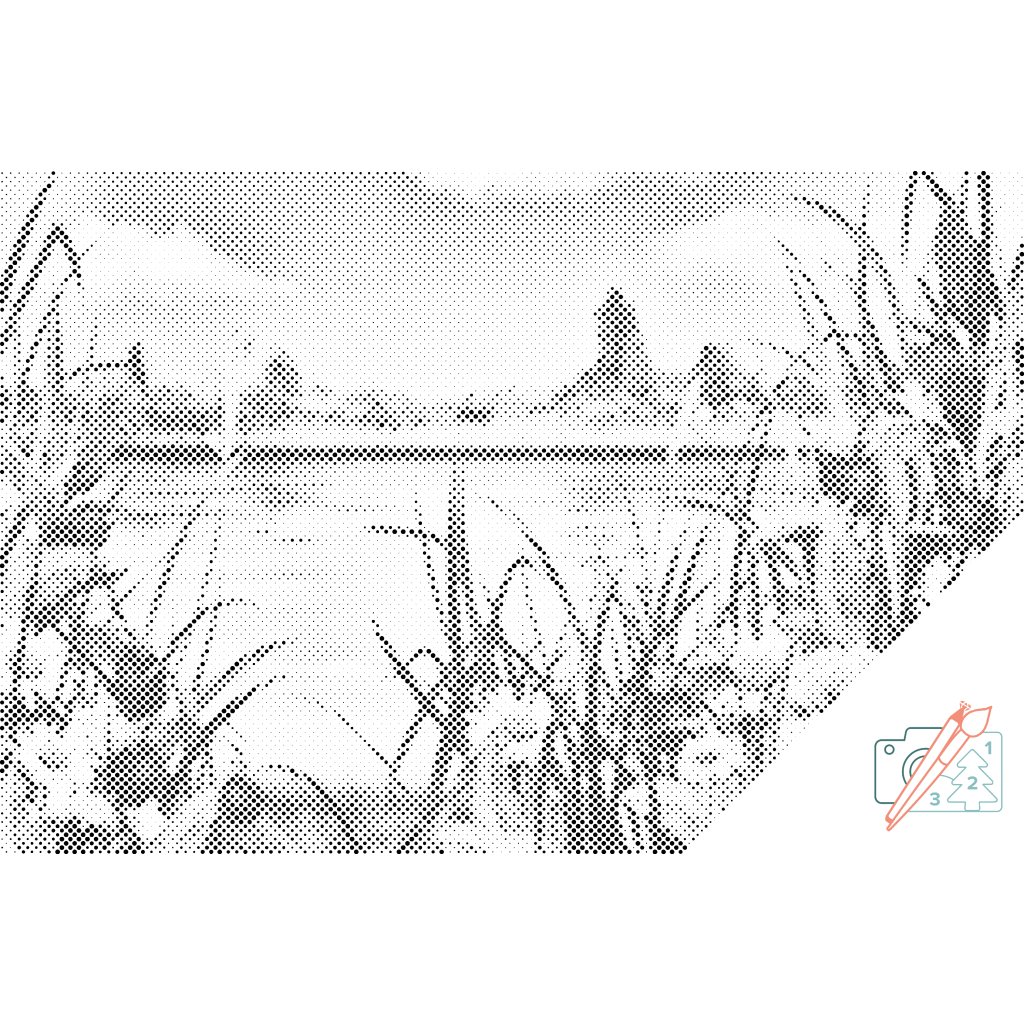 Puntillismo – Jardín de verano