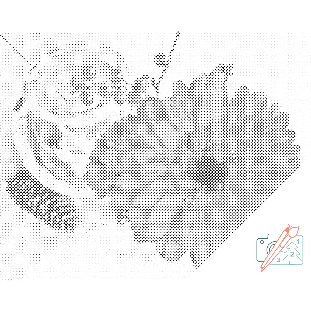 Puntillismo – Gerbera y vela