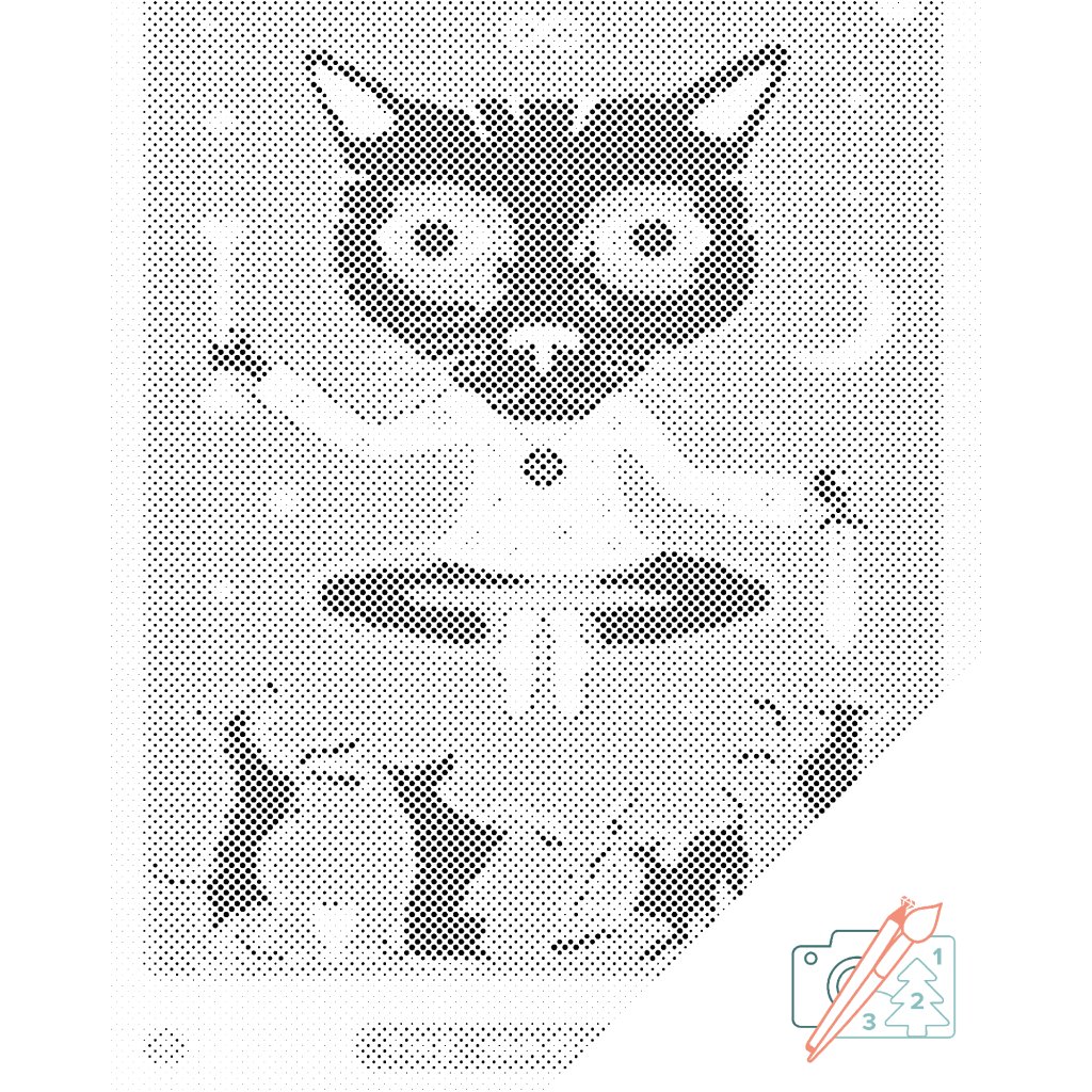 Puntillismo – Carta del tarot - El Mago