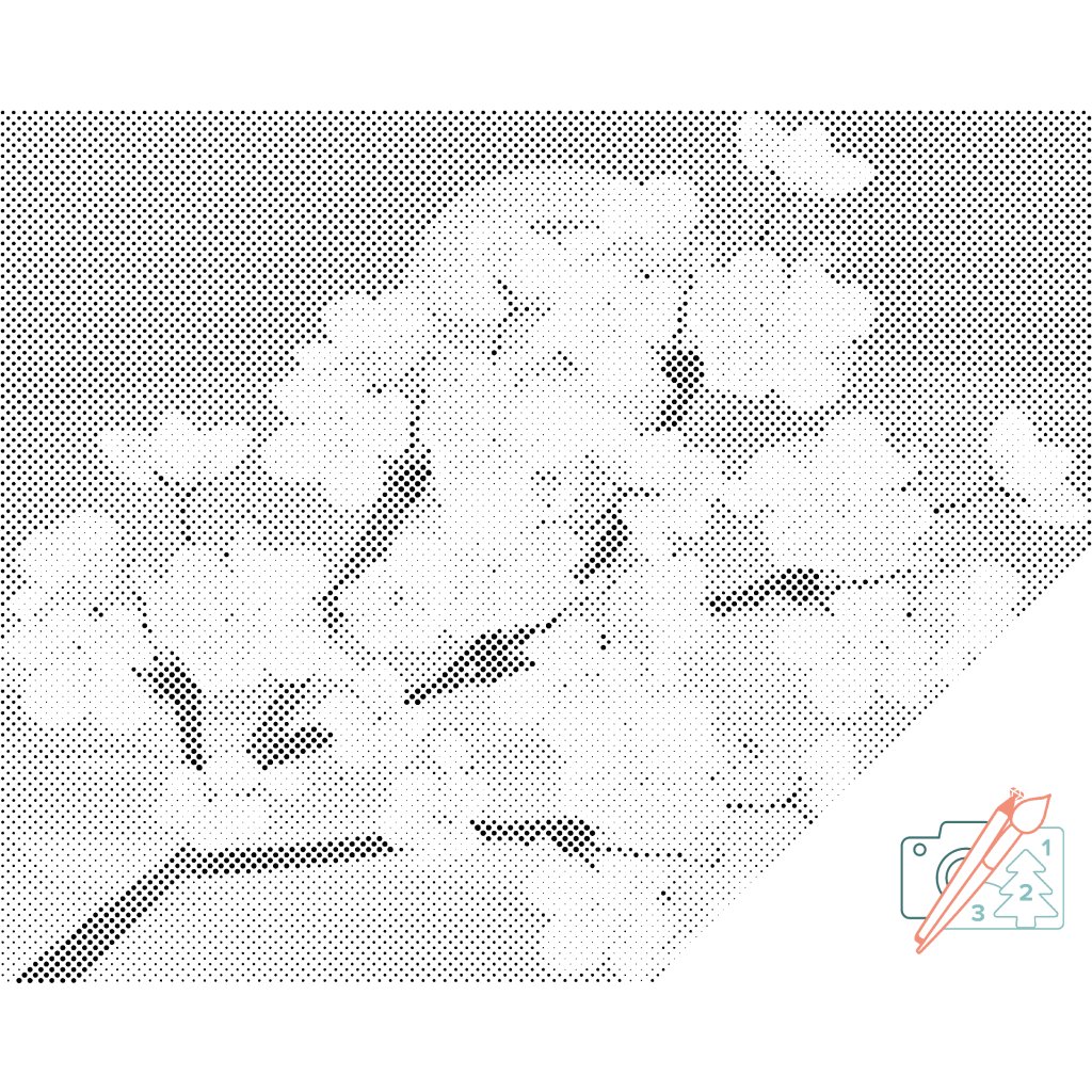 Puntillismo – Flores de cerezo