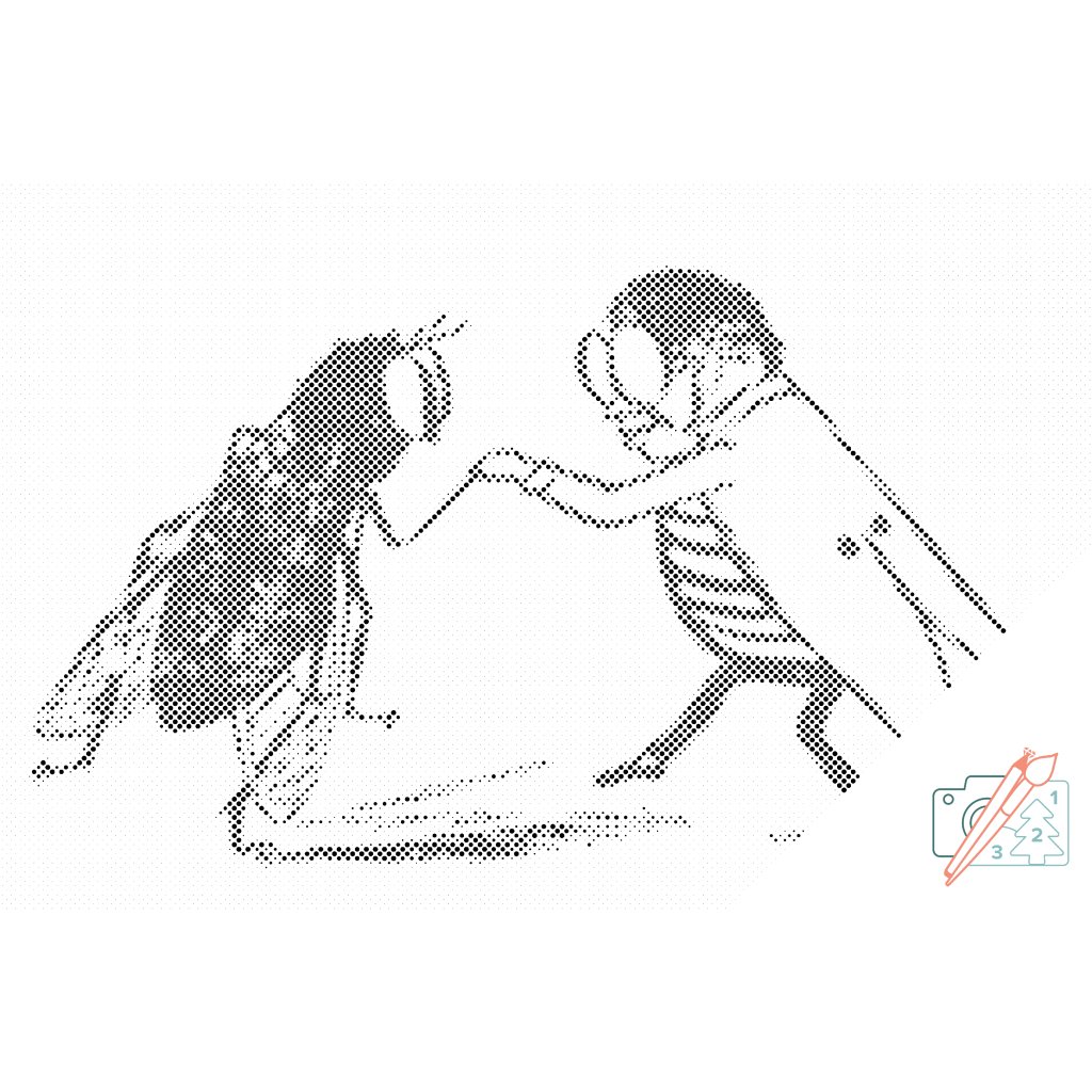 Puntillismo – Baile de bichos B/N