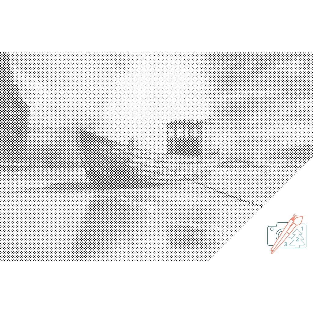 Puntillismo – Barco en el mar 2