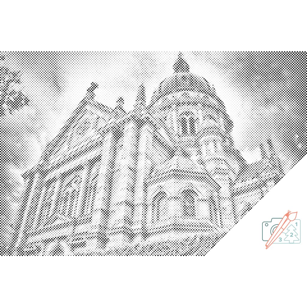 Puntillismo – Iglesia de Cristo en Maguncia