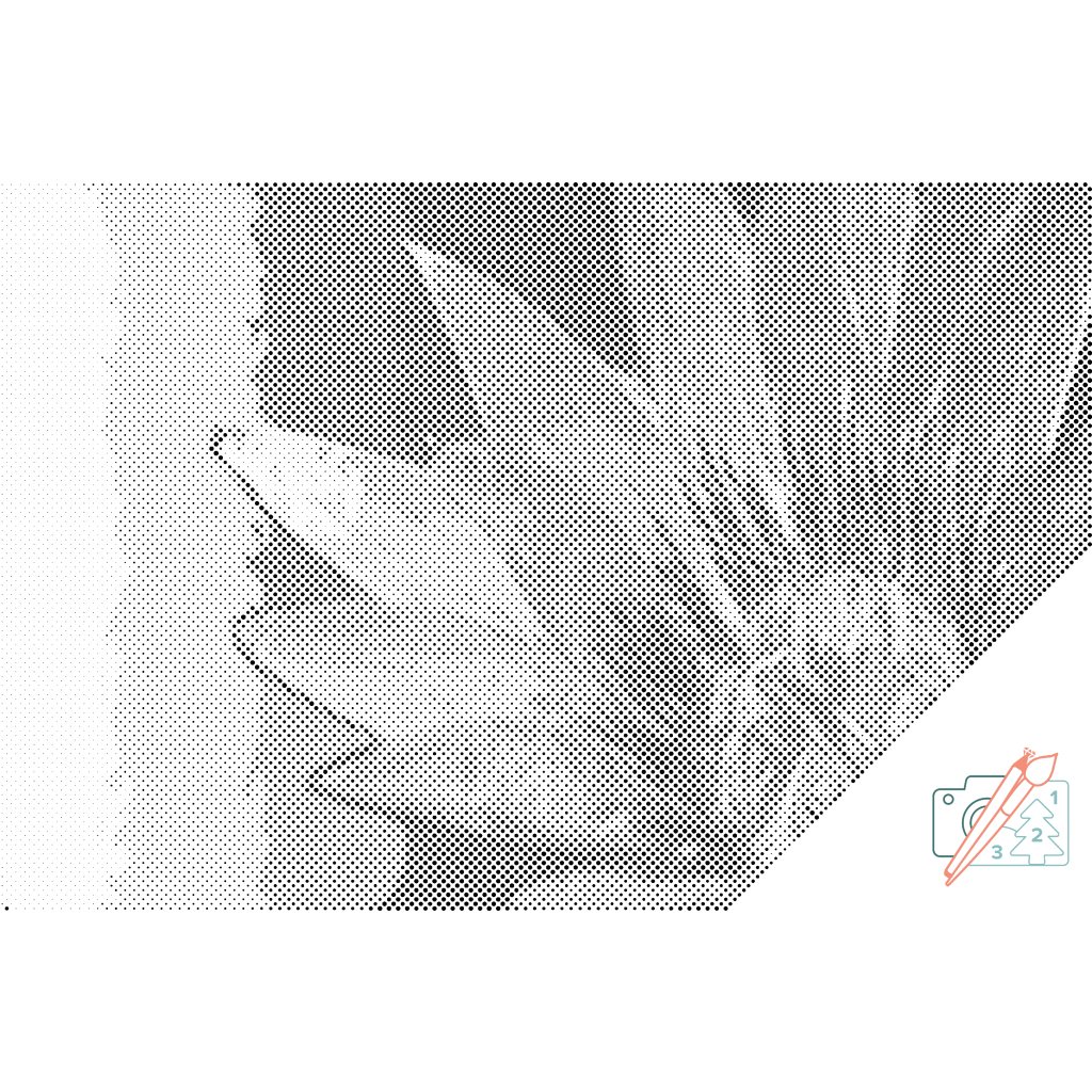 Puntillismo – Flor pintada