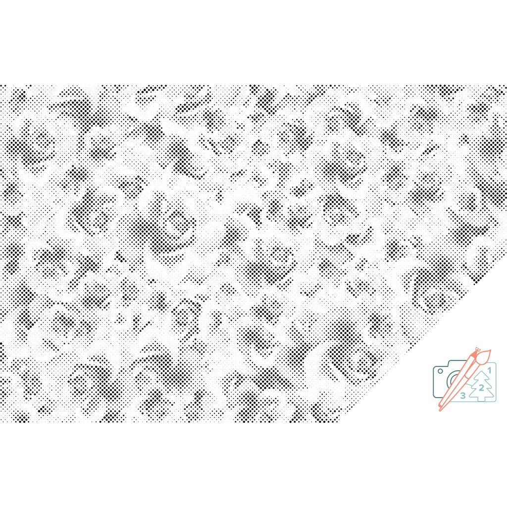 Puntillismo – Fondo de narcisos