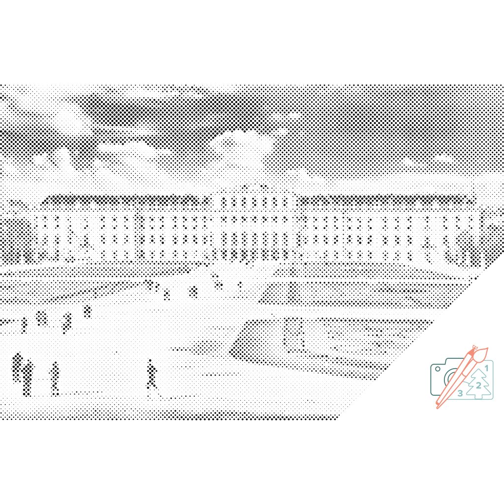Puntillismo – Palacio de Schönbrunn en Viena