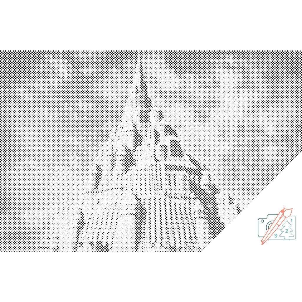 Puntillismo – Castillo de arena