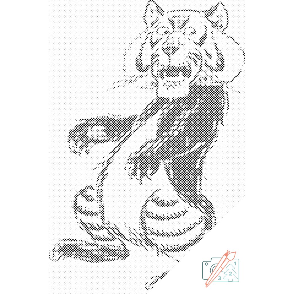 Puntillismo – León B/N
