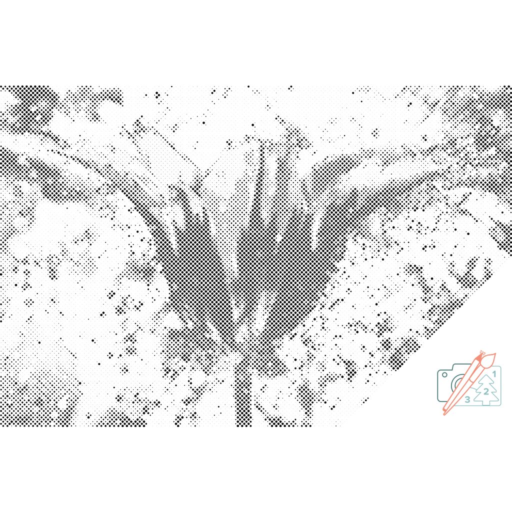 Puntillismo – Tulipán en flor