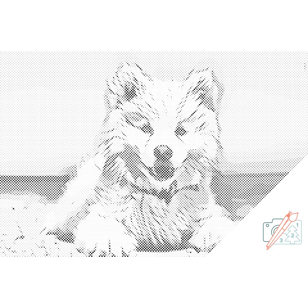 Puntillismo – Perro alegre