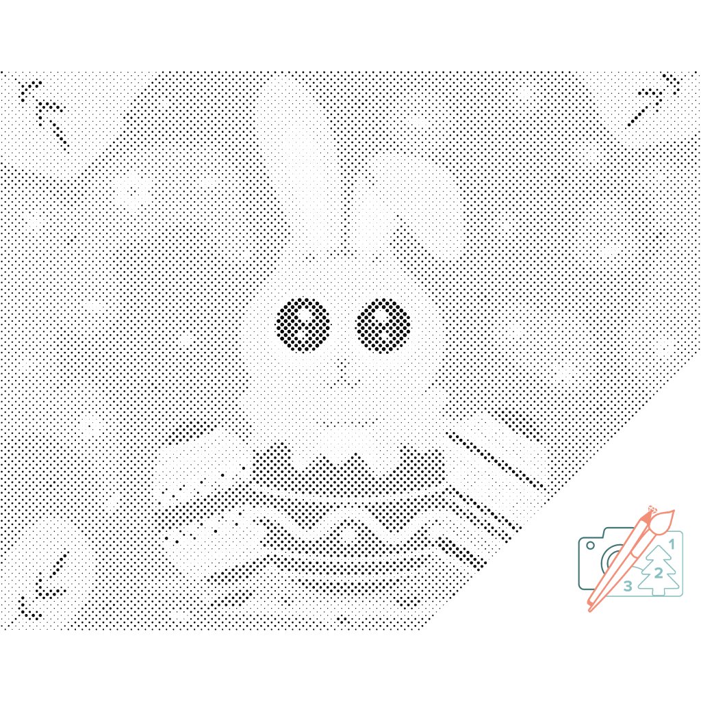 Puntillismo – Conejo de Pascua