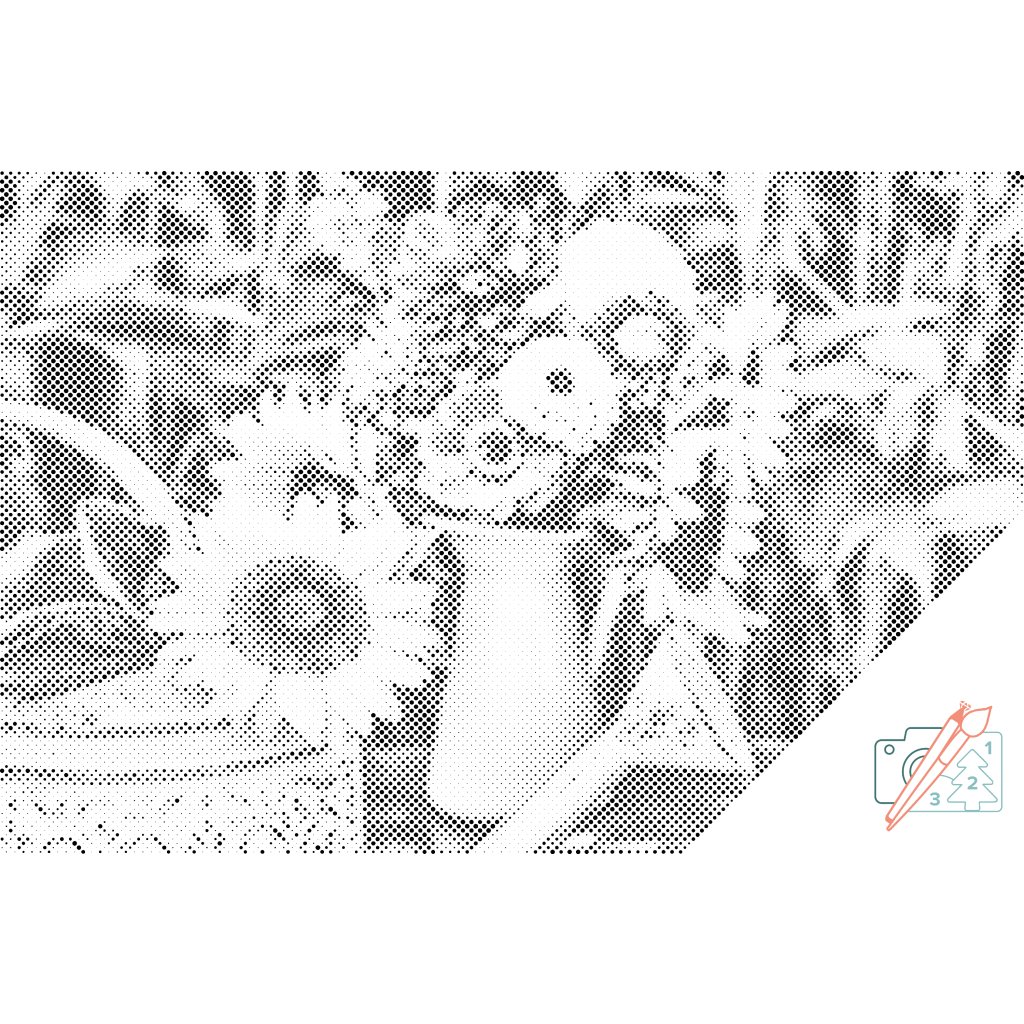 Puntillismo – Girasol
