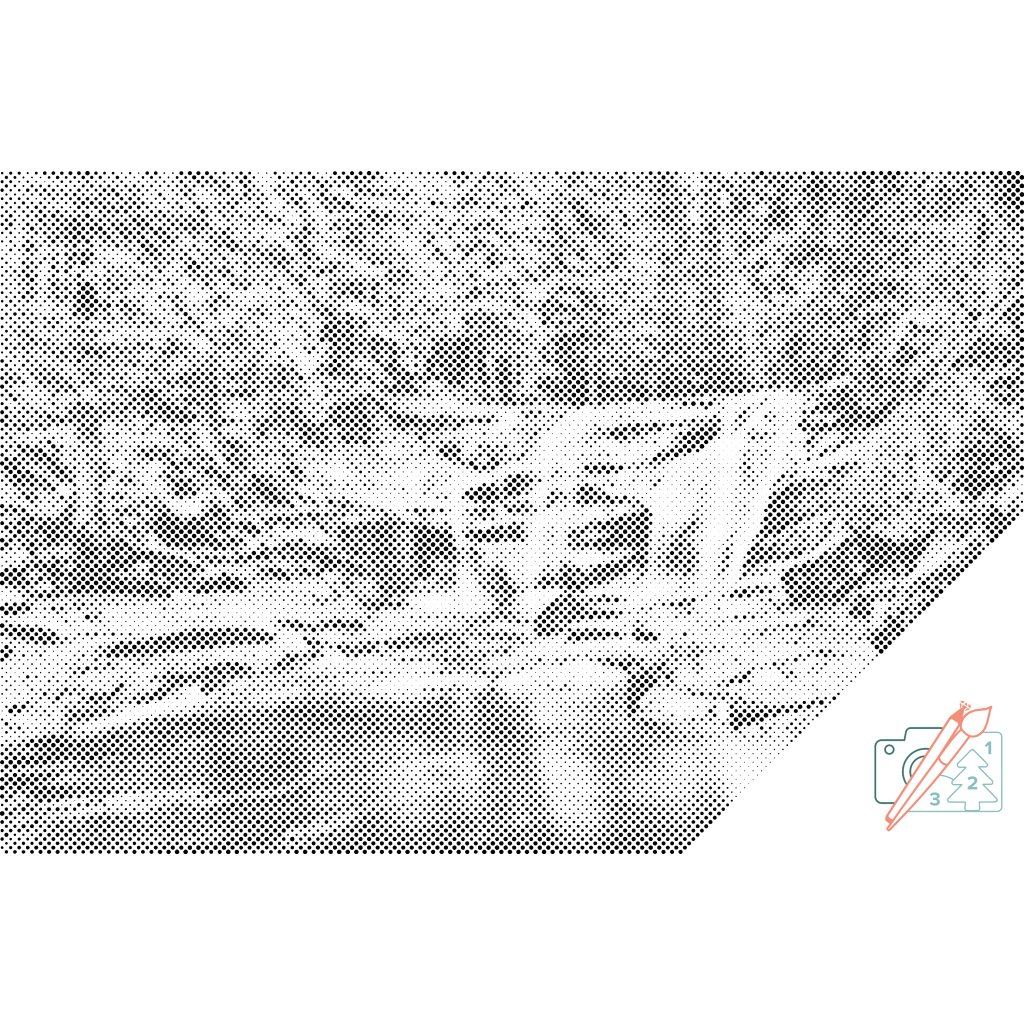 Puntillismo – Montañas gigantes - Cascada de Mumlava