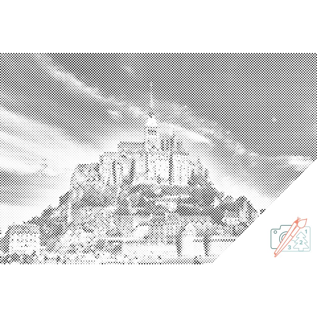 Puntillismo – Monte Saint-Michel