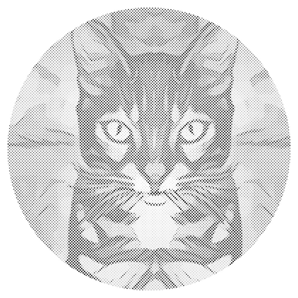 Puntillismo – La mirada del gato 1