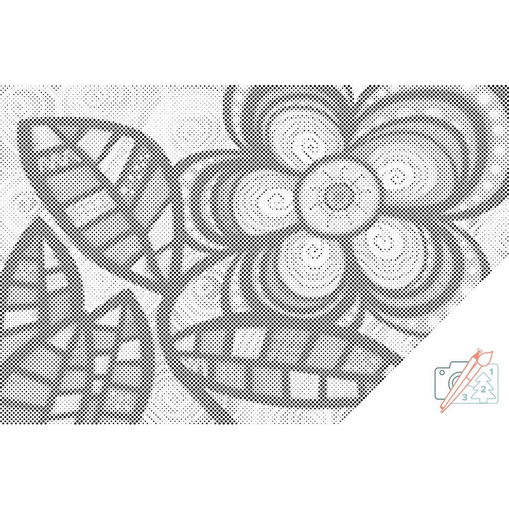 Puntillismo – Flores de colores