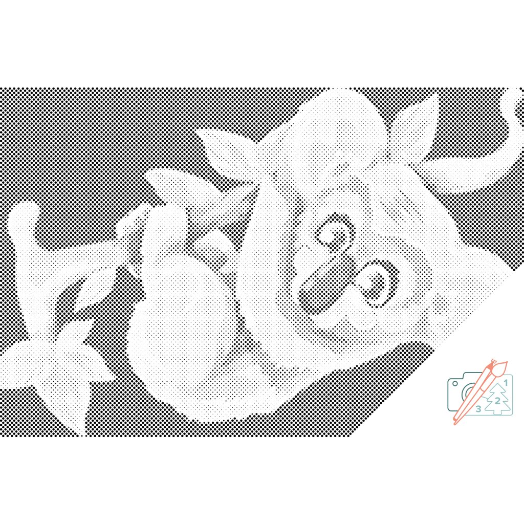 Puntillismo – Koala en el árbol