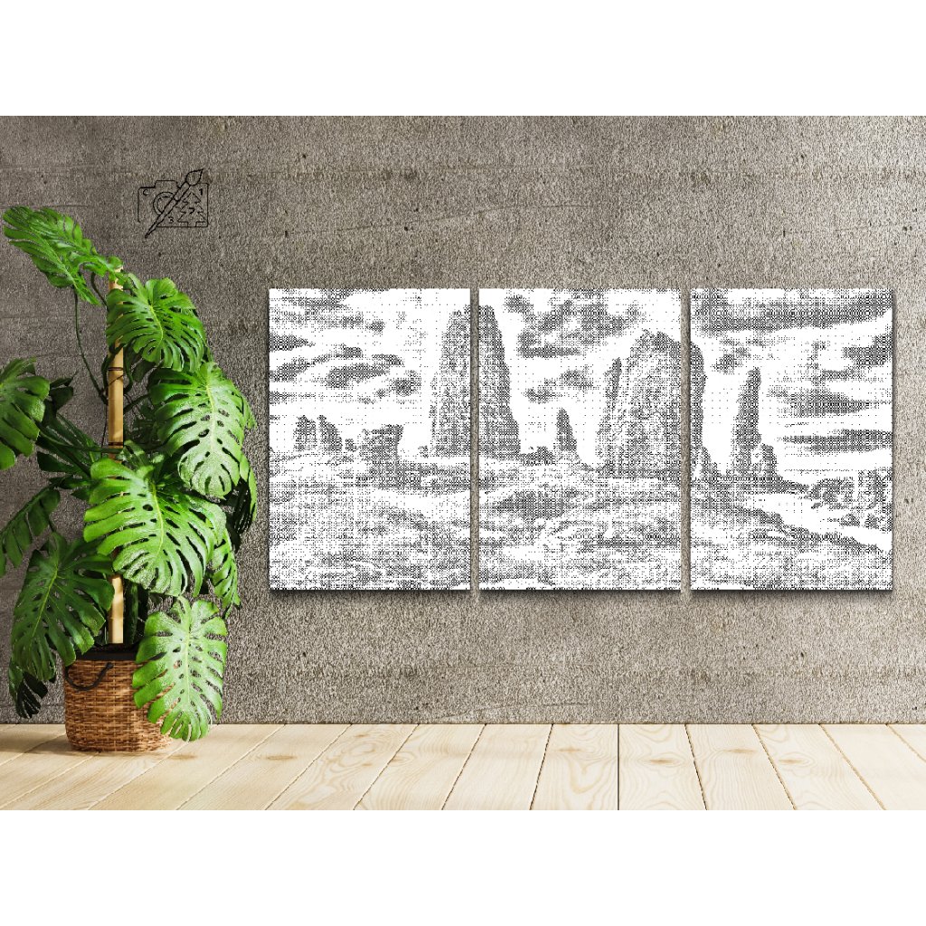 Puntillismo – Ruinas (juego de 3)