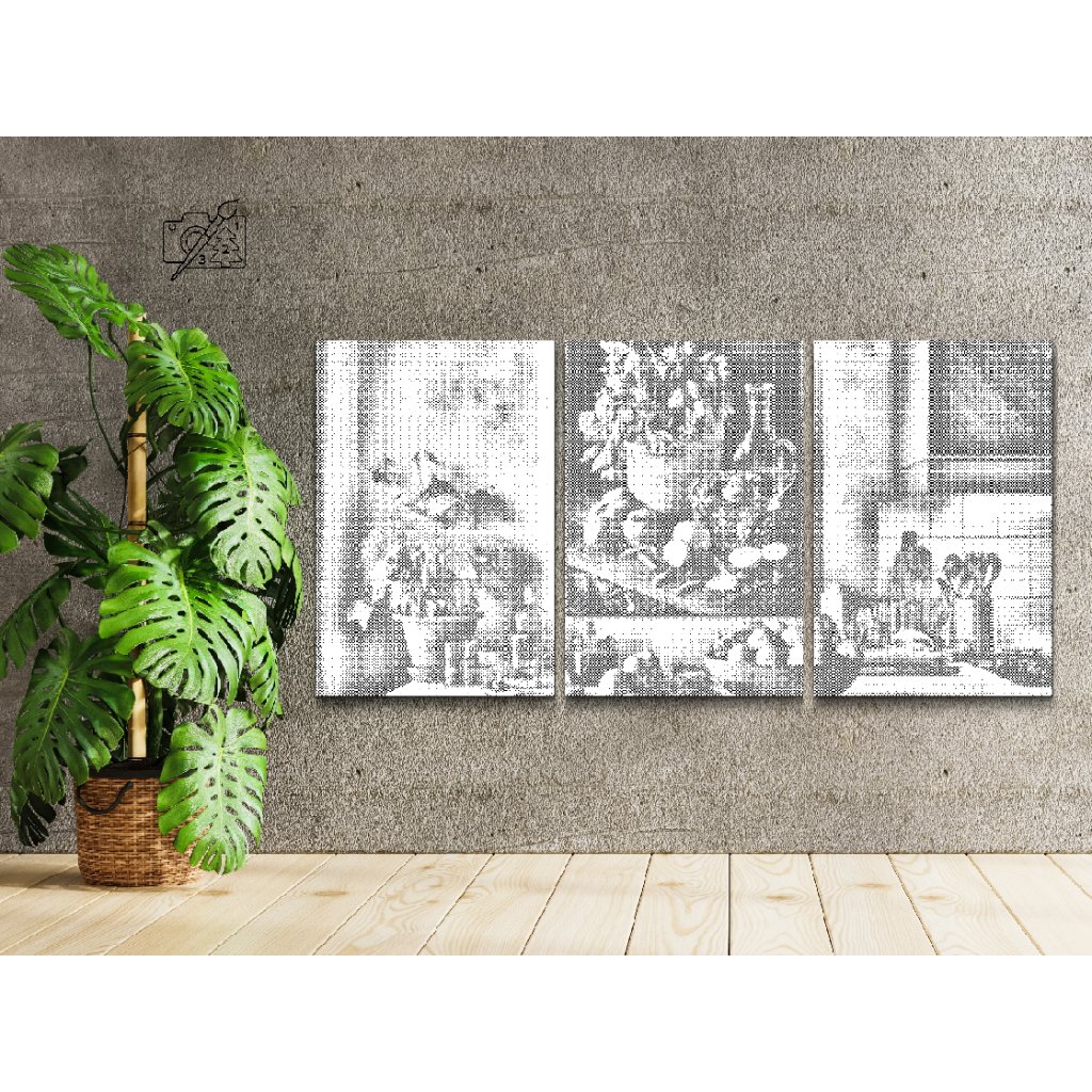Puntillismo – Cocina (juego de 3)