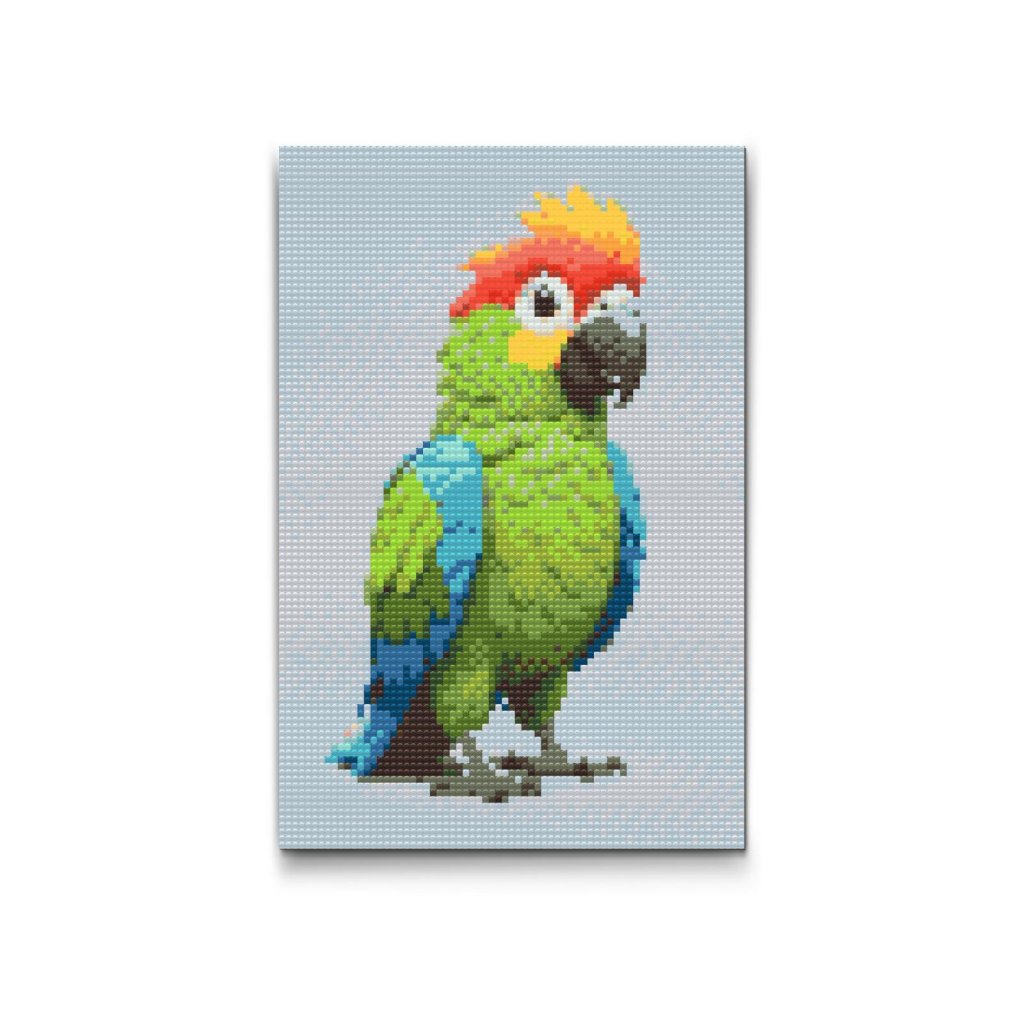 M2_Pintura_con_diamantes_-_Loro_para_niños