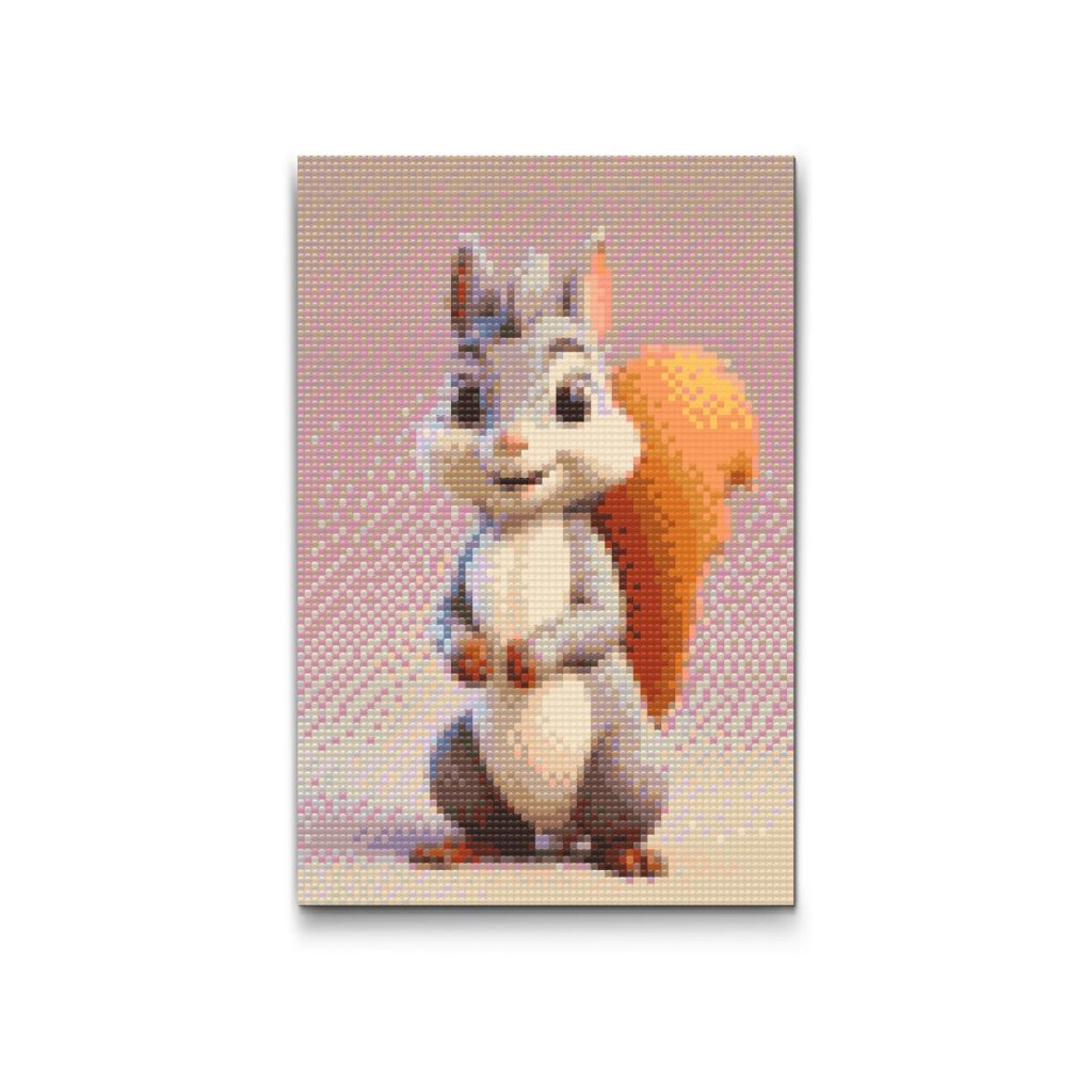 M2_Pintura_con_diamantes_-_Ardilla_para_niños
