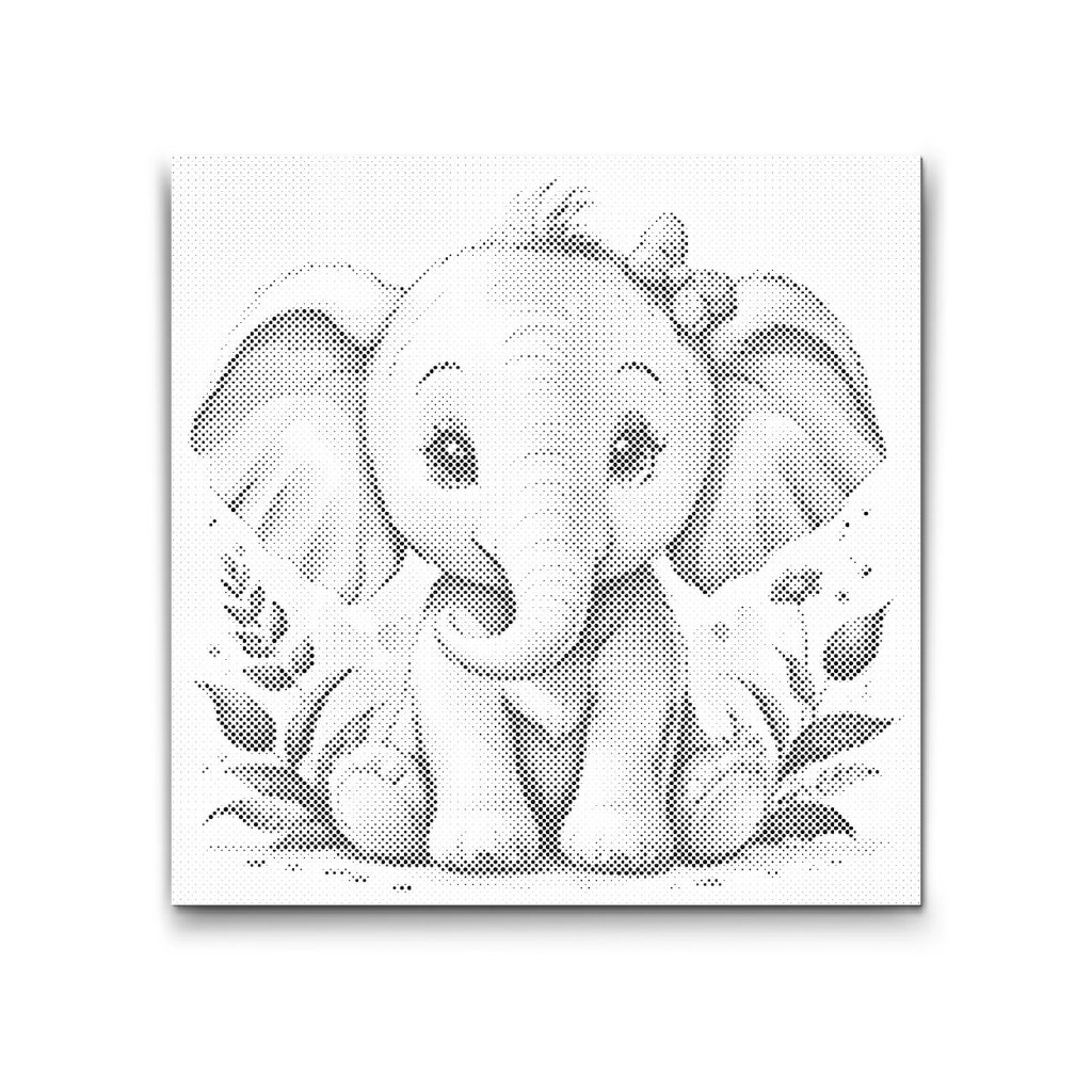 M2_Puntillismo_-_Simpático_elefante_pequeño_de_mejillas_rojas