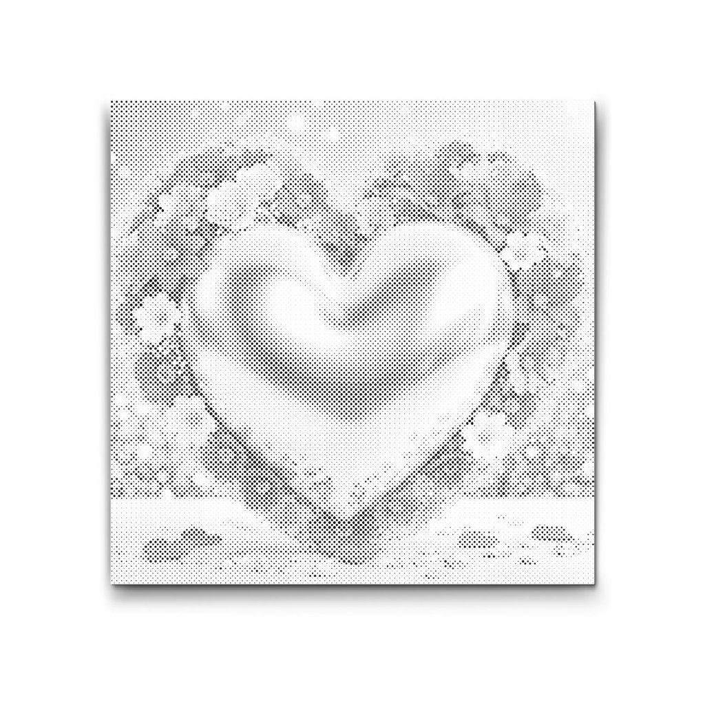 M2_Puntillismo_-_Corazón_rodeado_de_flores