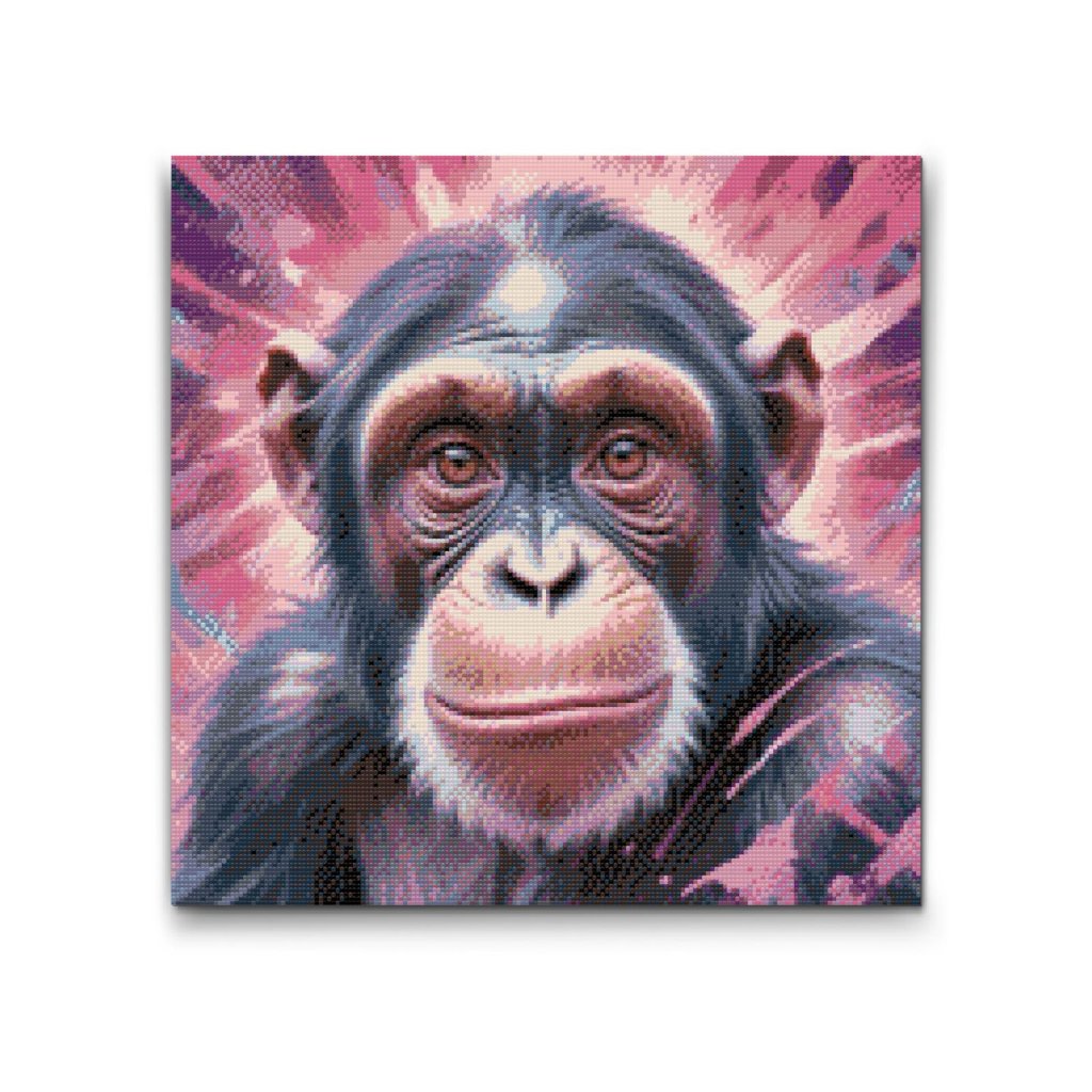 M2_Pintura_con_diamantes_-_Chimpancé_en_tonos_rosados