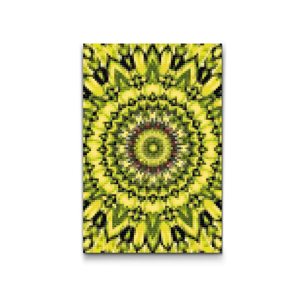 M2_Pintura_con_diamantes_-_Mandala_amarillo-negra