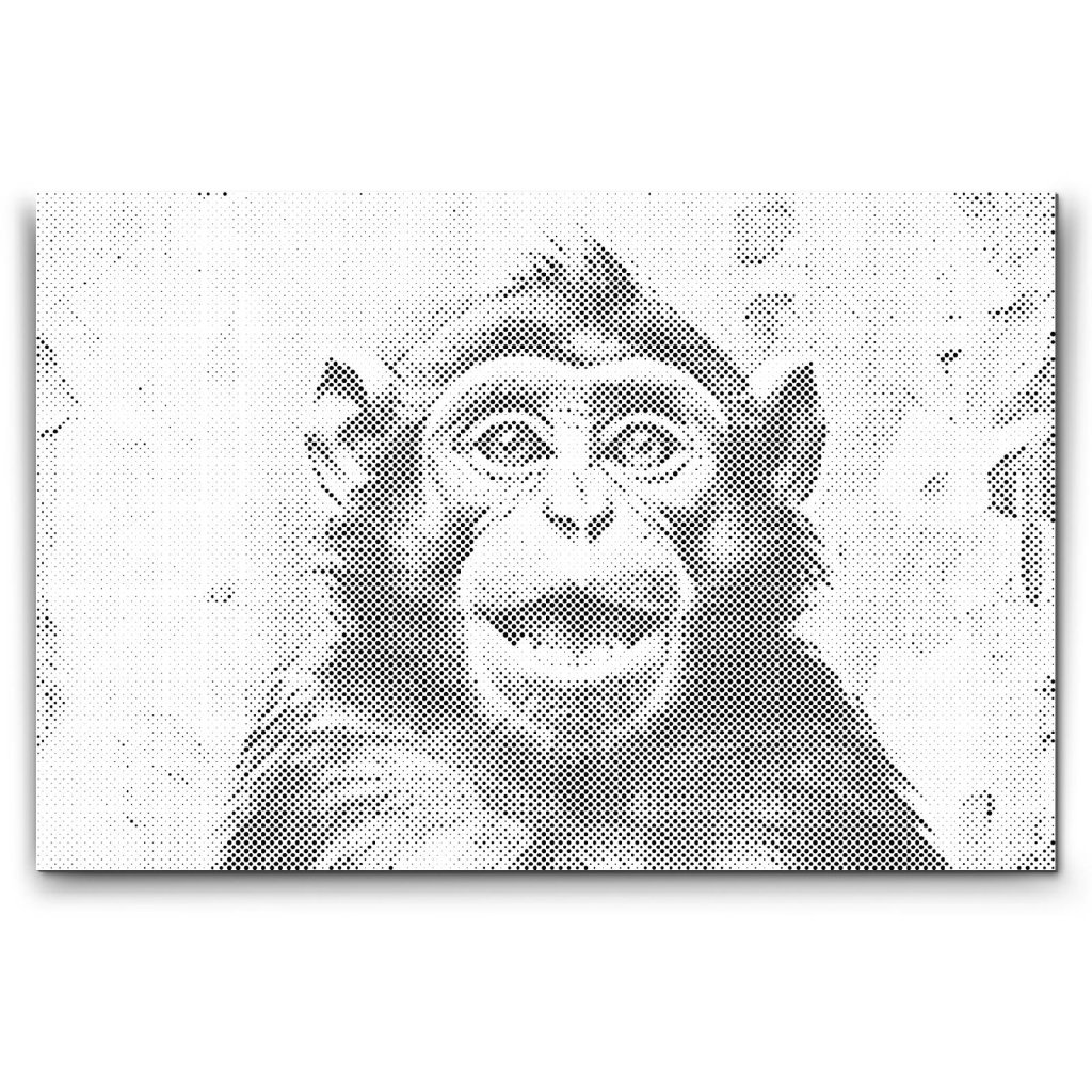 M2_Puntillismo_-_Mono_alegre