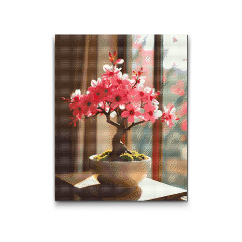M2_Pintura_con_diamantes_-_Bonsai_de_sakura_junto_a_la_ventana