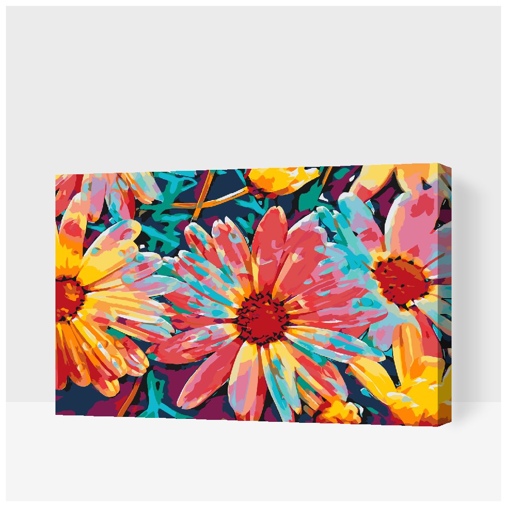 Pintura por números - Asteres coloridos