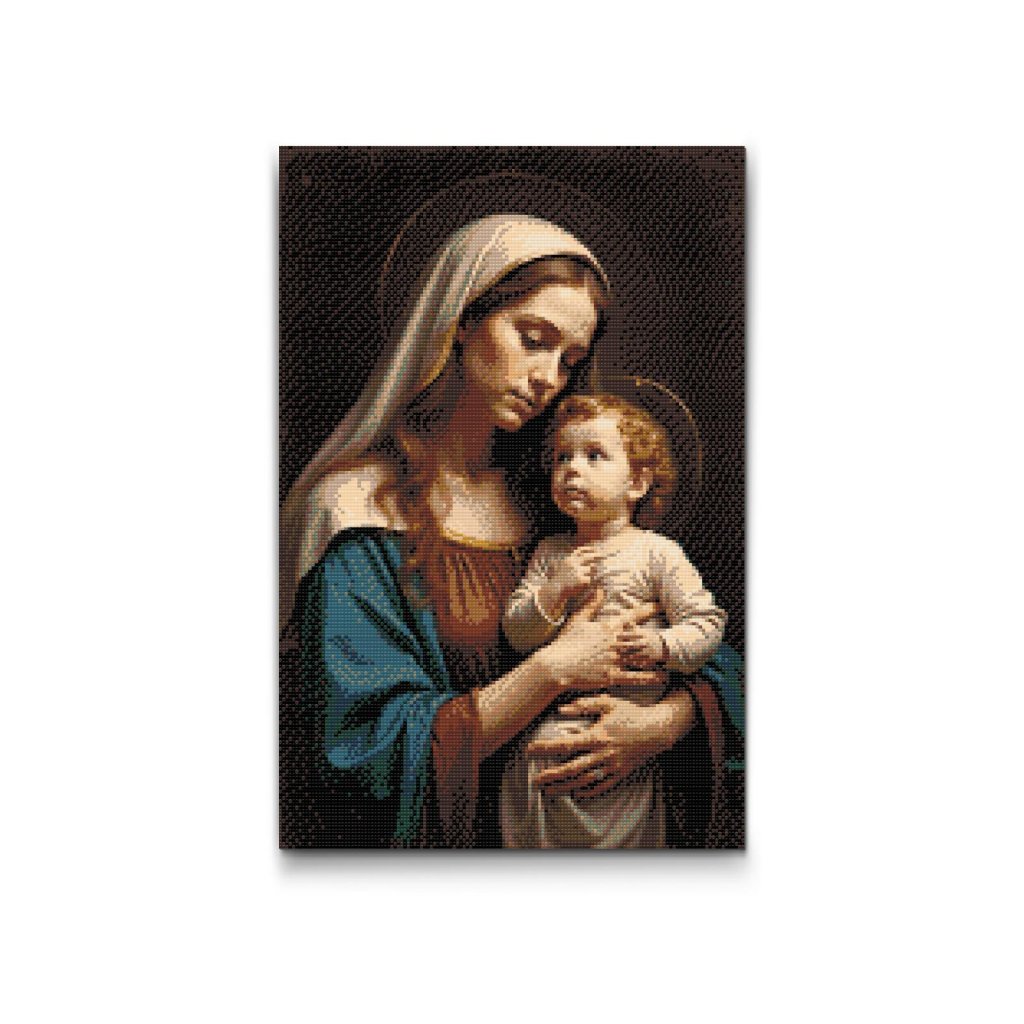 M2_Pintura_con_diamantes_-_María_y_Jesús