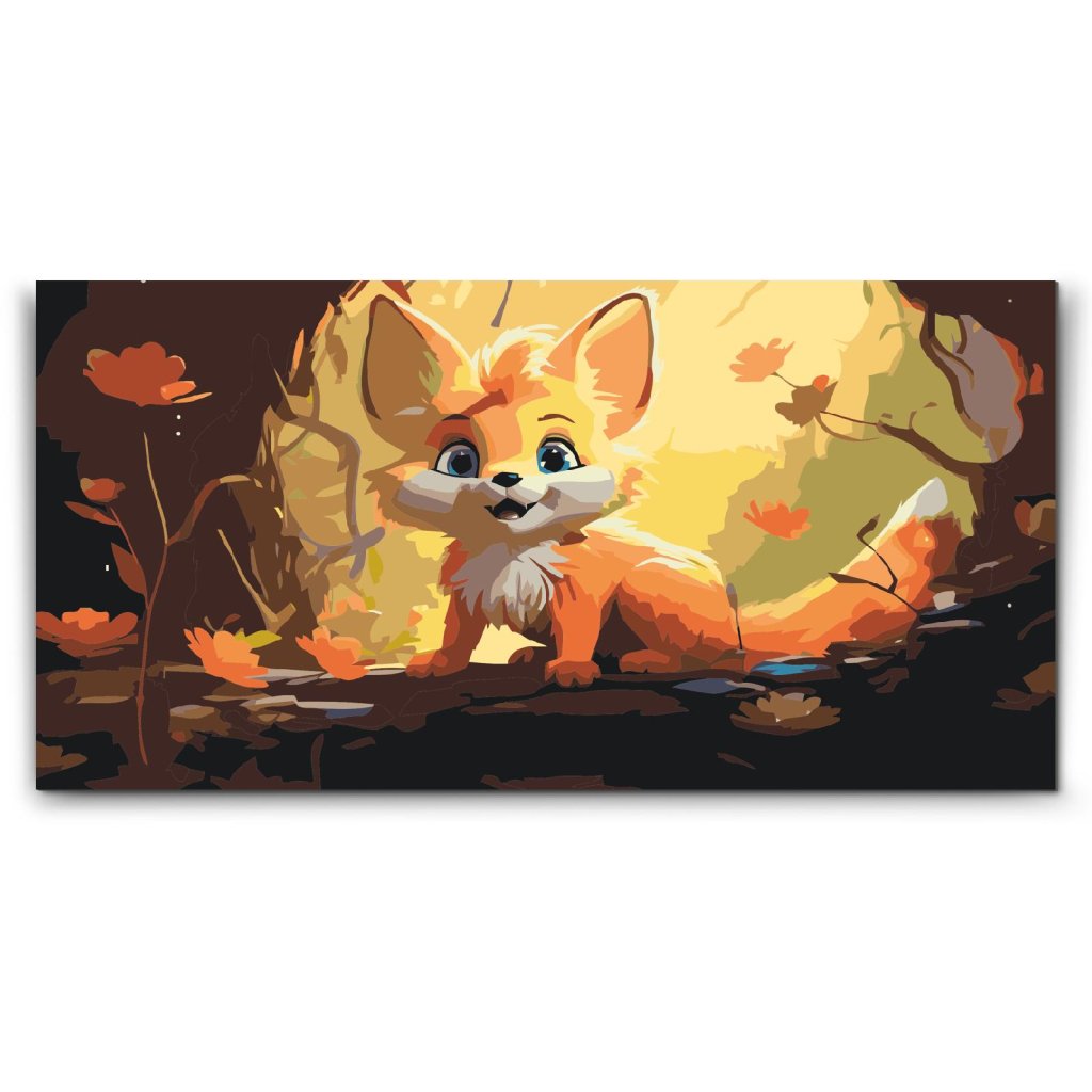 Pintura_por_numeros_Zorro_en_el_bosque_M2
