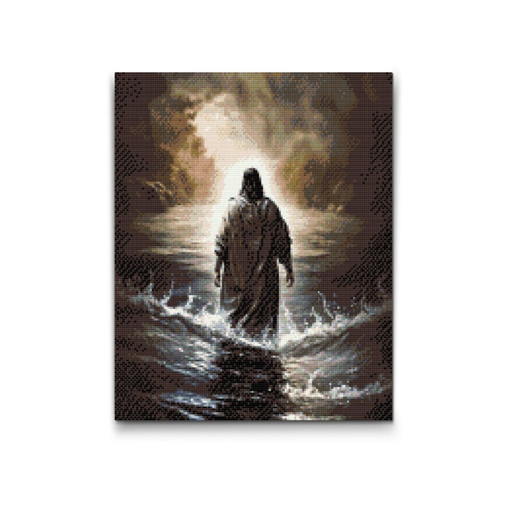 Pintura_con_diamantes_Jesucristo_caminando_sobre_el_agua_M2