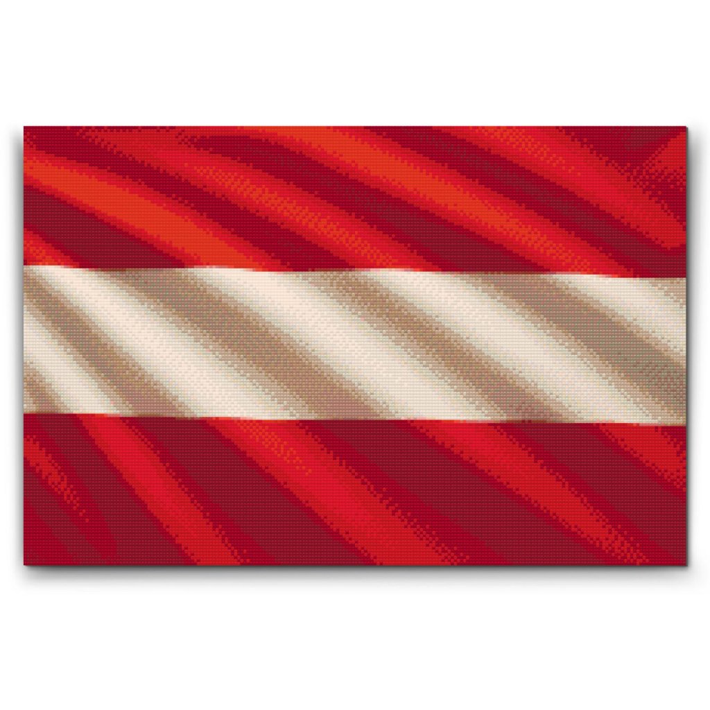 Pintura_con_diamantes_Bandera_de_Austria_M2