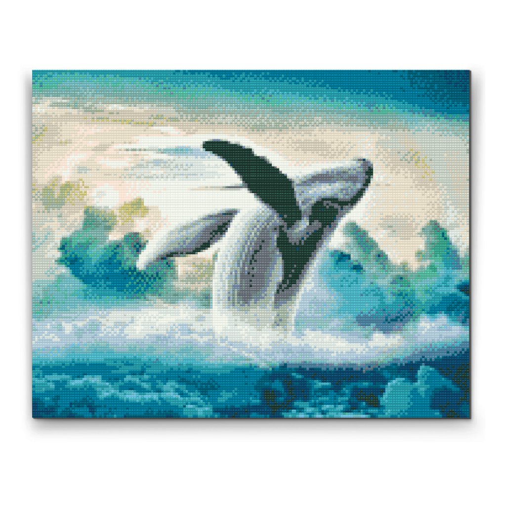 Pintura de diamante - Ballena en el cielo