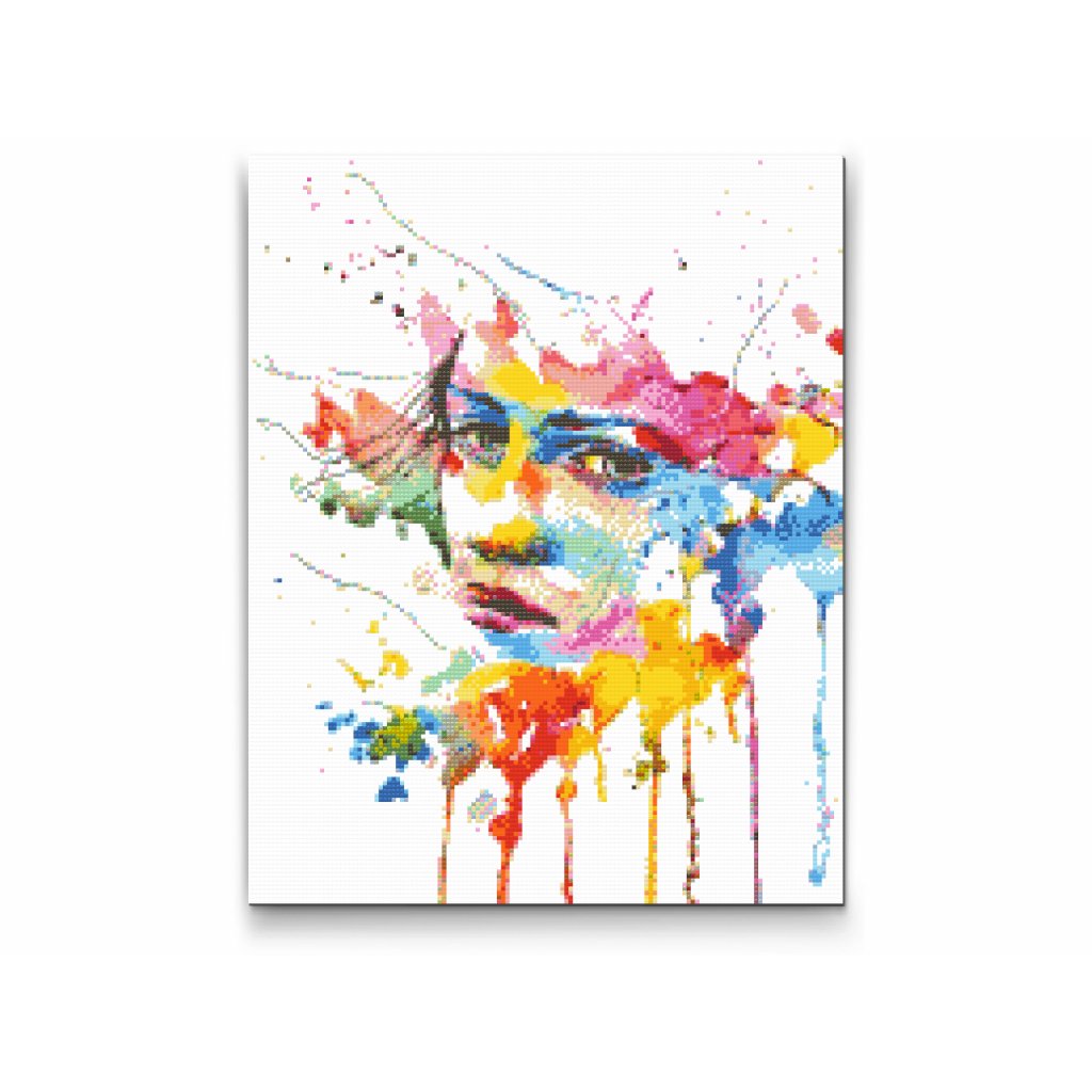 Pintura de diamante - Rostro misterioso