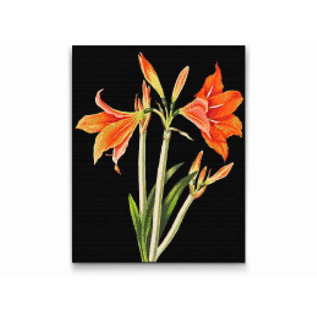 Pintura de diamante - Lirios vintage