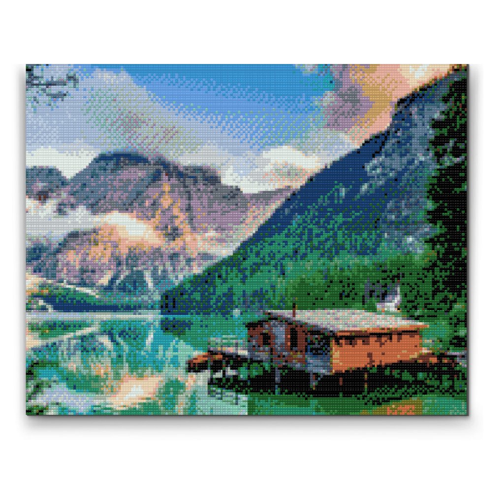 Pintura de diamante - Cabaña