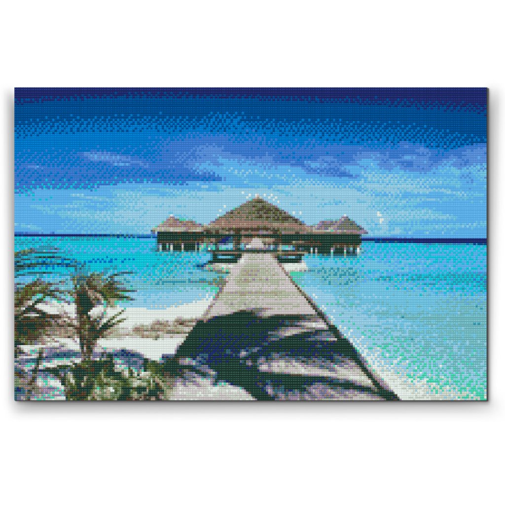 Pintura de diamante - Descanso junto al mar
