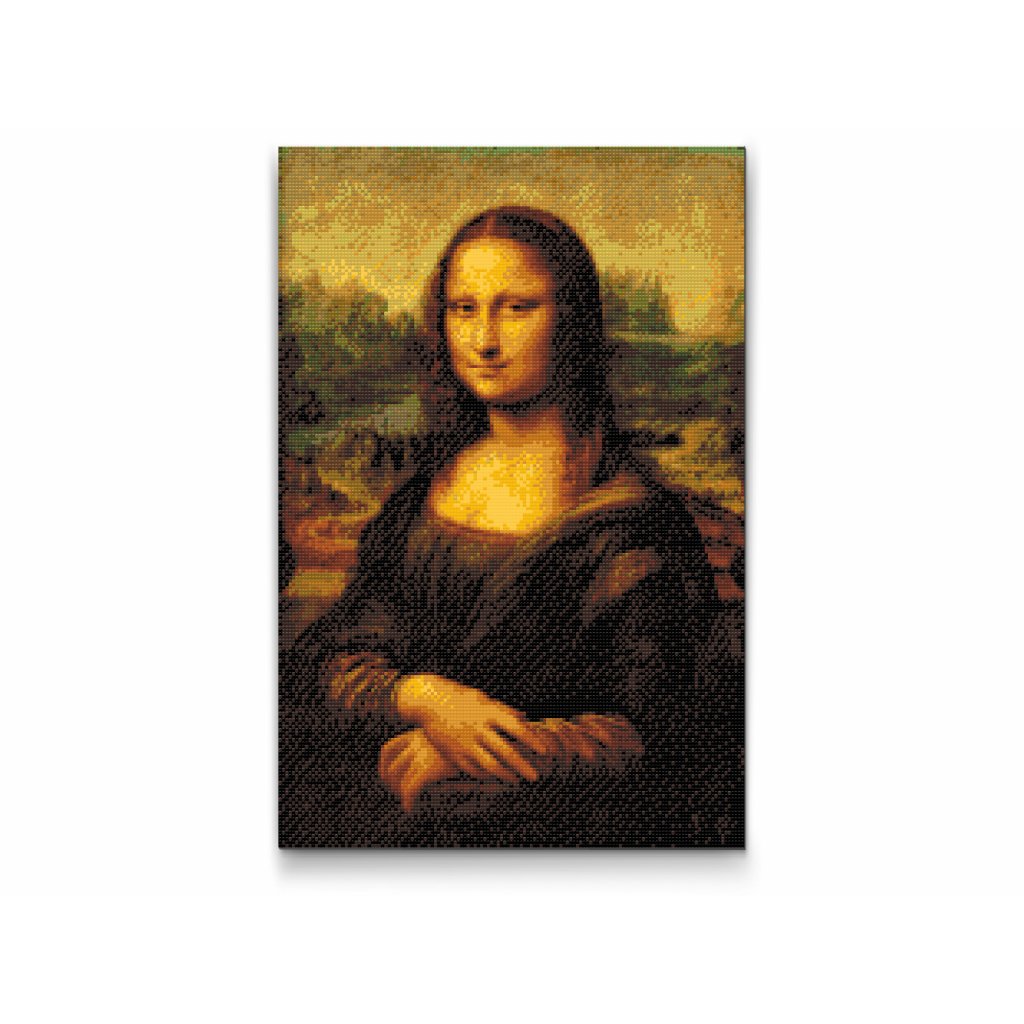 montaje salvar ancla Pintura de diamante - Leonardo da Vinci - La Gioconda (Mona Lisa) -  Pintalotu.es