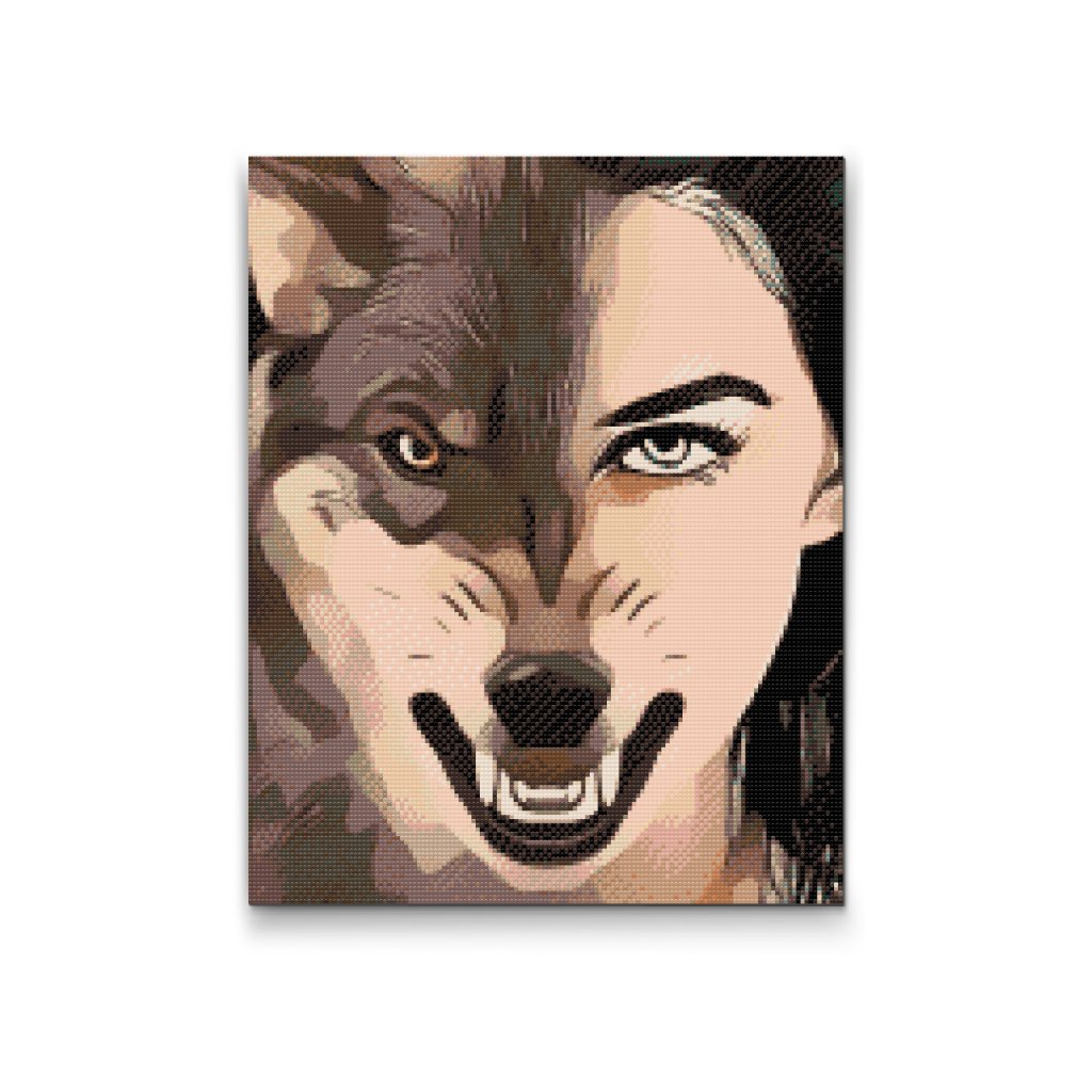 Pintura de diamante - Medio humano