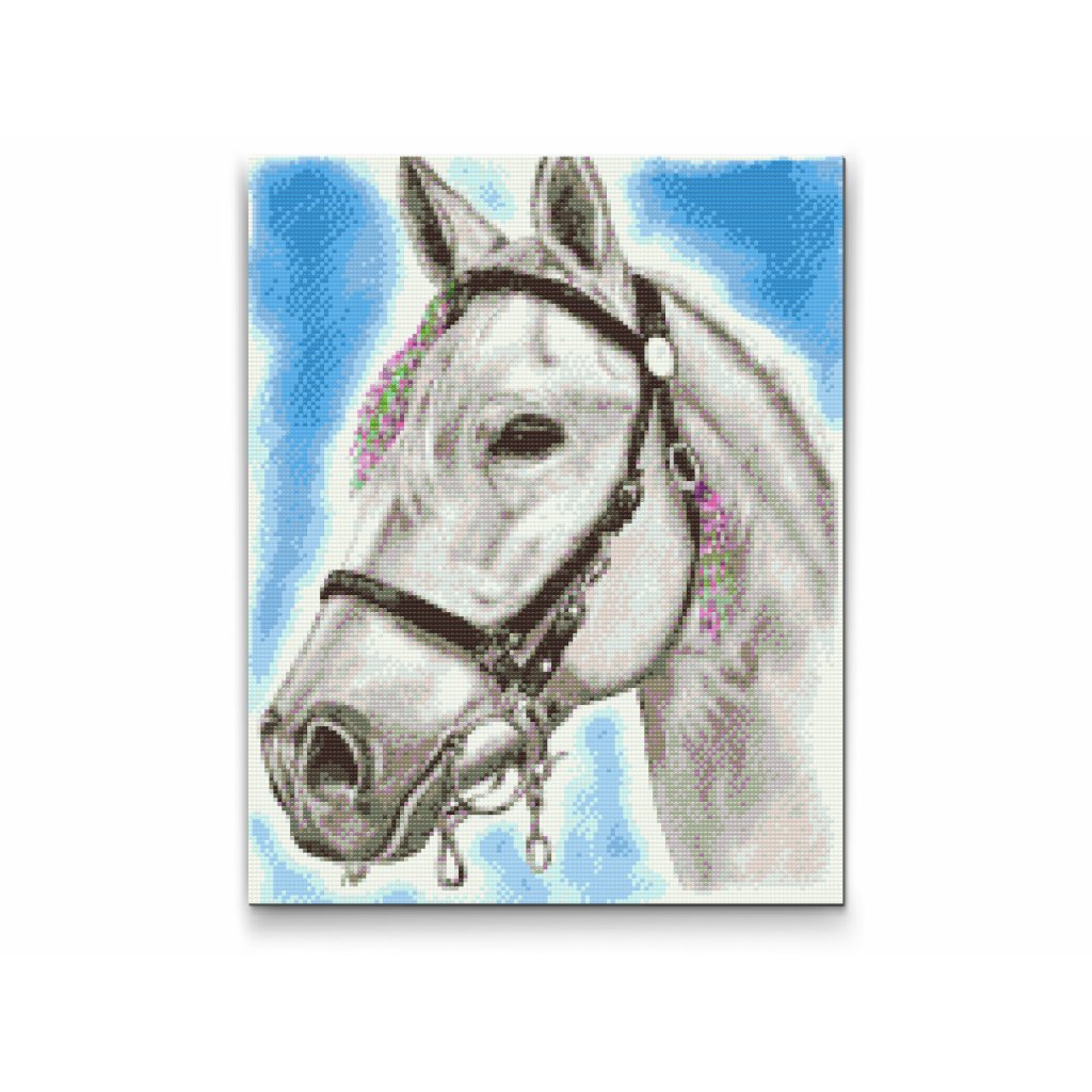 Pintura de diamante - Caballo blanco