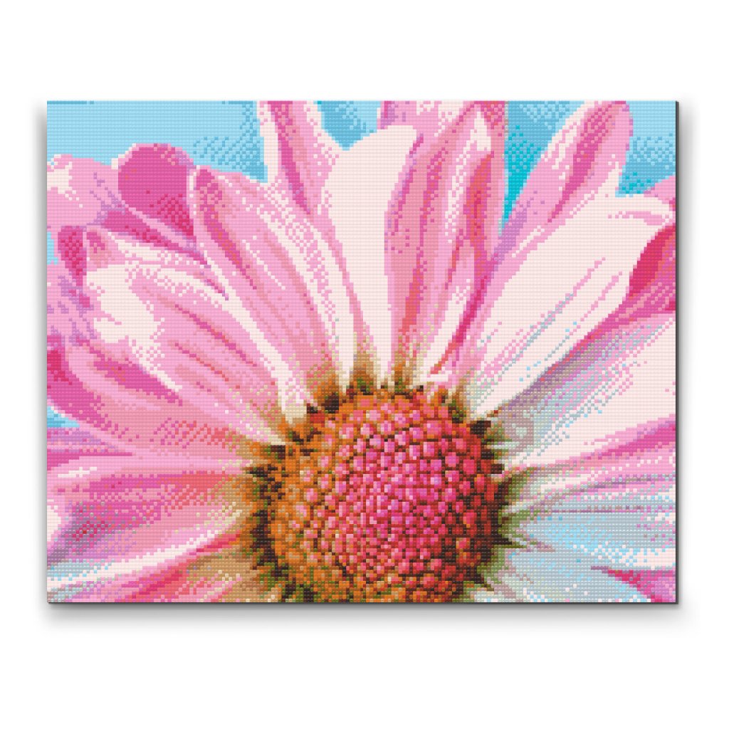 Pintura de diamante - Flor rosa delicada