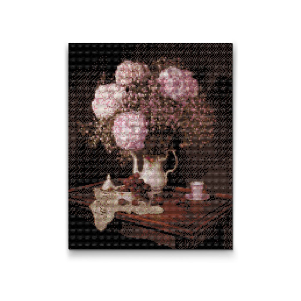 Pintura de diamante - Ramo de hortensias