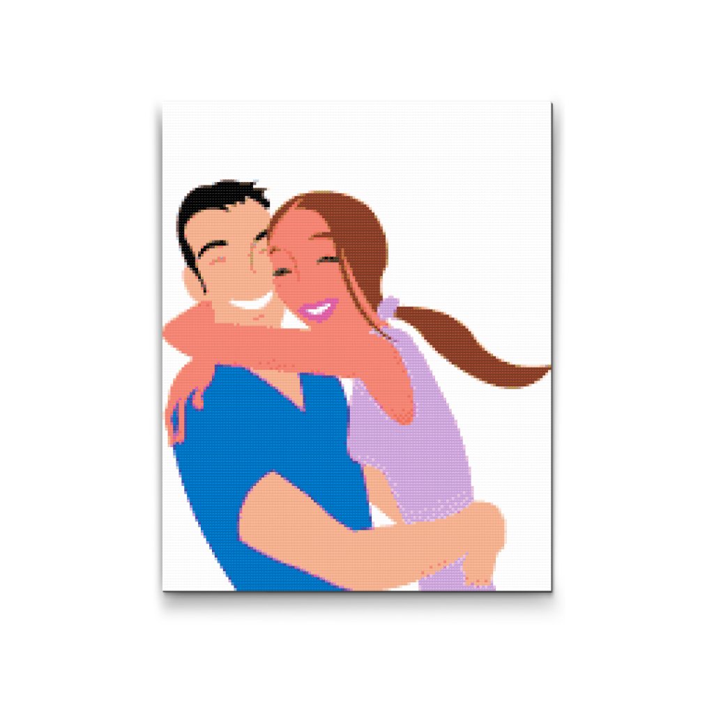Pintura de diamante - Pareja feliz